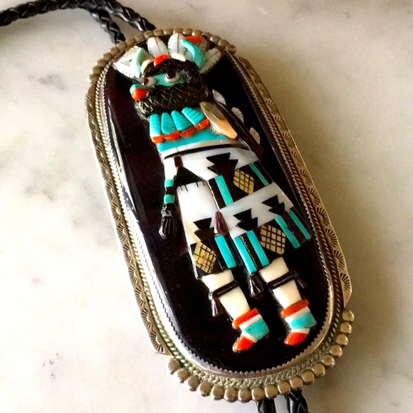 Vintage Beverly & Augustine Pinto Mudhead Bolo - Picture 12 of 16